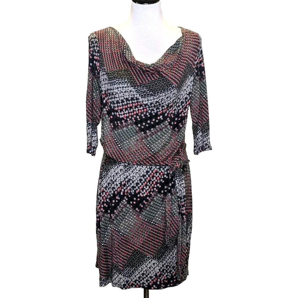Envi Knit Dress in Geometric Print